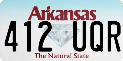 AR license plate 412UQR