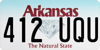 AR license plate 412UQU
