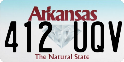 AR license plate 412UQV