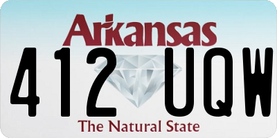 AR license plate 412UQW