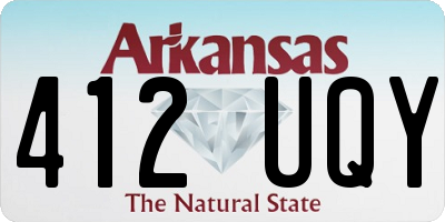 AR license plate 412UQY