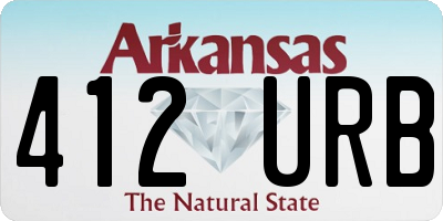 AR license plate 412URB