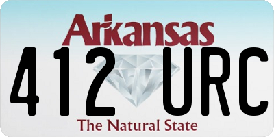 AR license plate 412URC