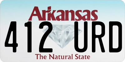 AR license plate 412URD