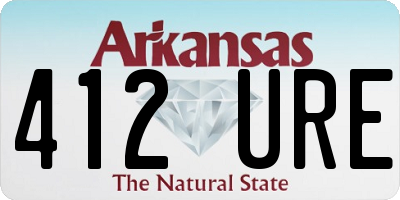 AR license plate 412URE