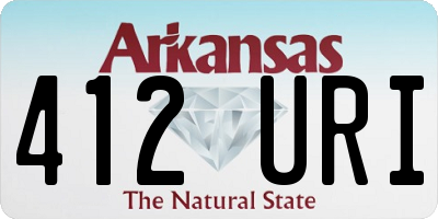 AR license plate 412URI