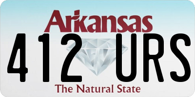 AR license plate 412URS