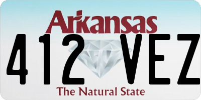 AR license plate 412VEZ