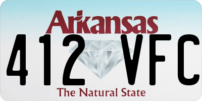 AR license plate 412VFC