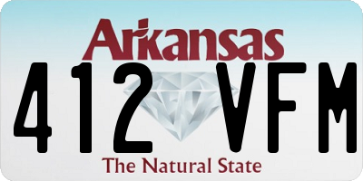 AR license plate 412VFM