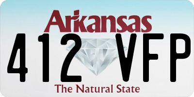AR license plate 412VFP