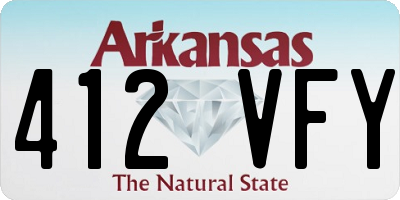 AR license plate 412VFY