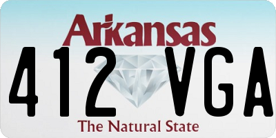 AR license plate 412VGA