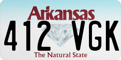 AR license plate 412VGK