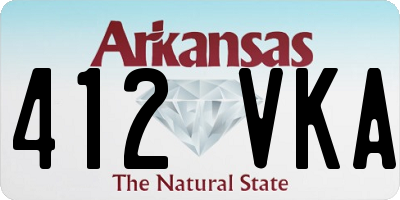 AR license plate 412VKA
