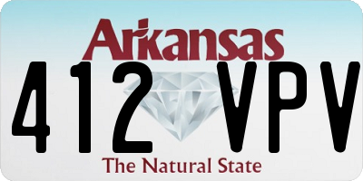 AR license plate 412VPV