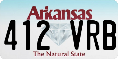 AR license plate 412VRB