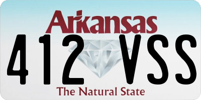 AR license plate 412VSS