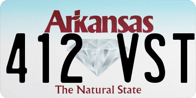 AR license plate 412VST