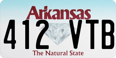 AR license plate 412VTB