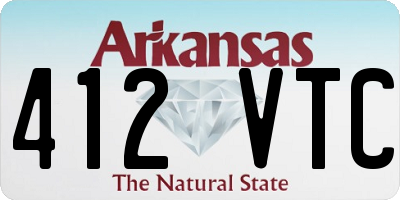 AR license plate 412VTC