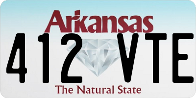 AR license plate 412VTE