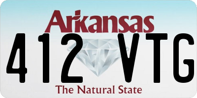 AR license plate 412VTG