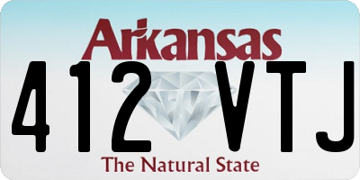 AR license plate 412VTJ