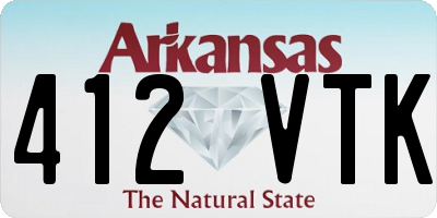 AR license plate 412VTK