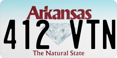 AR license plate 412VTN