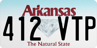 AR license plate 412VTP