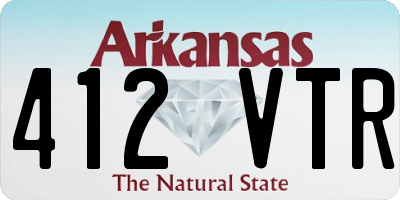 AR license plate 412VTR
