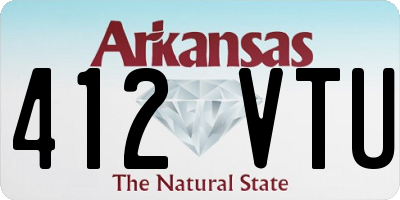 AR license plate 412VTU