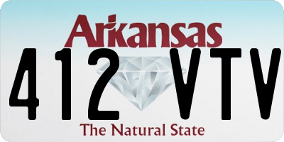 AR license plate 412VTV