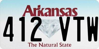 AR license plate 412VTW