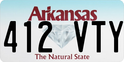 AR license plate 412VTY