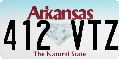 AR license plate 412VTZ