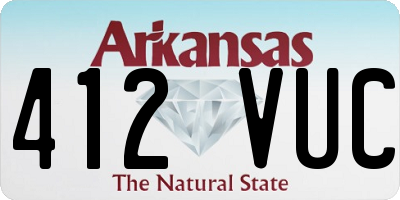 AR license plate 412VUC