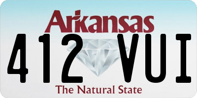 AR license plate 412VUI