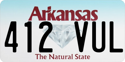 AR license plate 412VUL