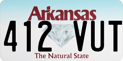 AR license plate 412VUT