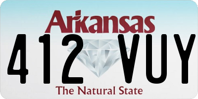 AR license plate 412VUY