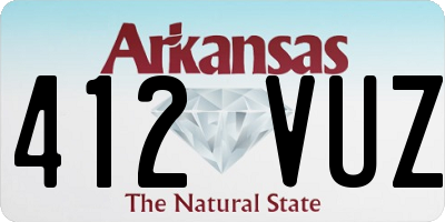 AR license plate 412VUZ