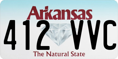AR license plate 412VVC