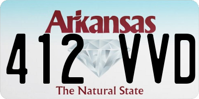 AR license plate 412VVD