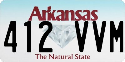 AR license plate 412VVM