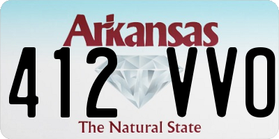 AR license plate 412VVO