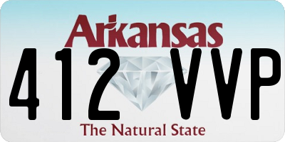 AR license plate 412VVP
