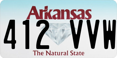AR license plate 412VVW
