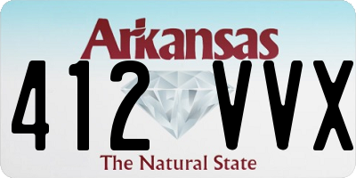 AR license plate 412VVX